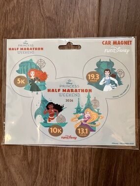 Disney Princess Half Marathon Weekend Car Magnet RunDisney 2026